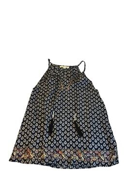 Solitaire womens boho tank top size Small